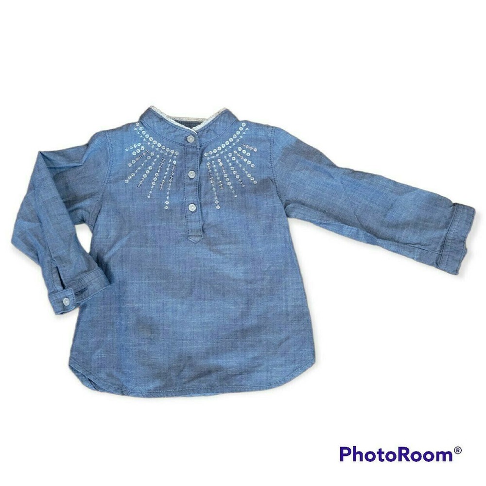 Oshkosh Heather Blue Top